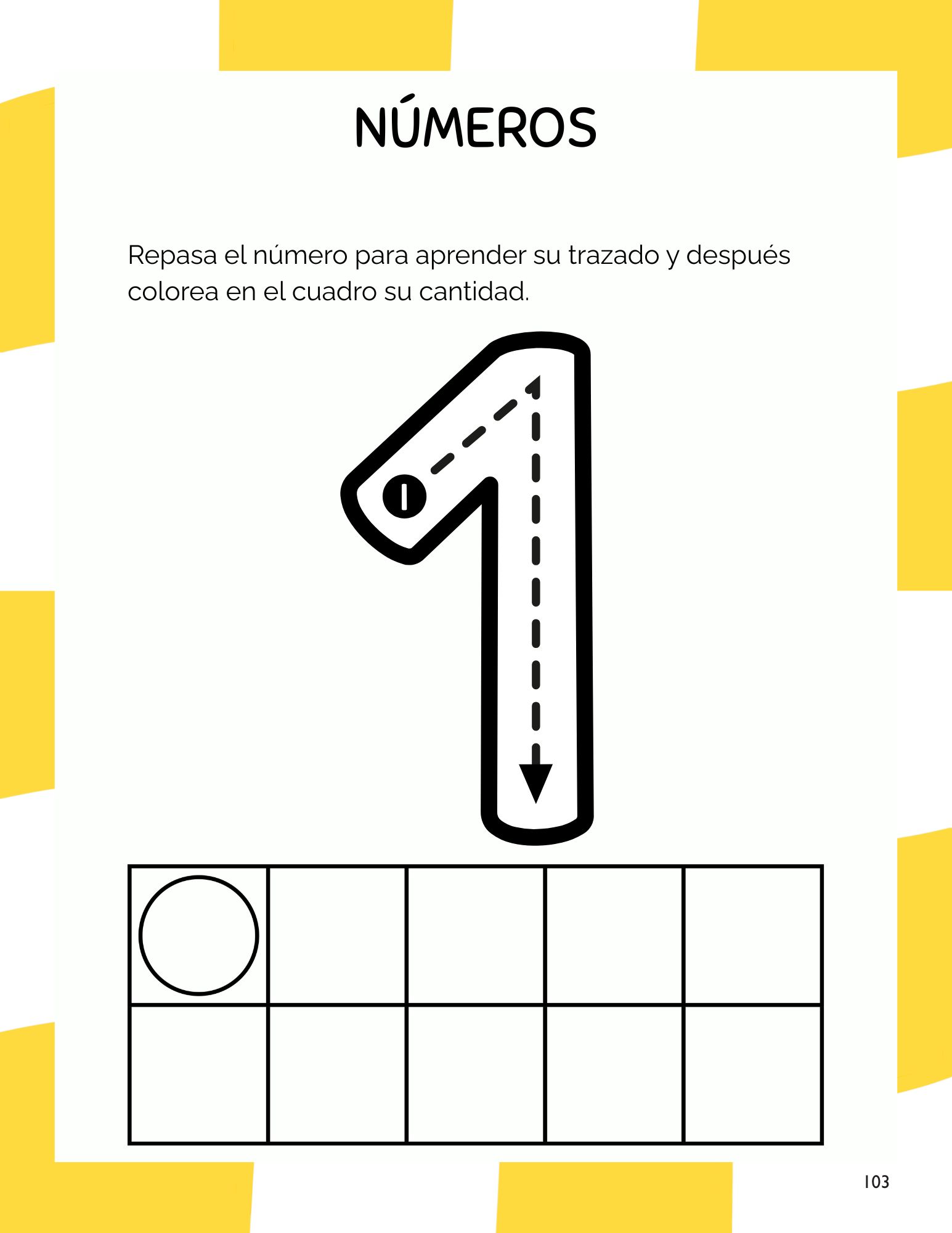 Página de muestra del currículo preescolar