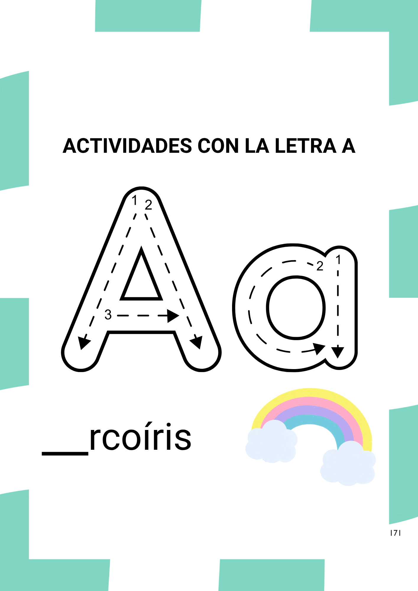 Página de muestra del currículo preescolar