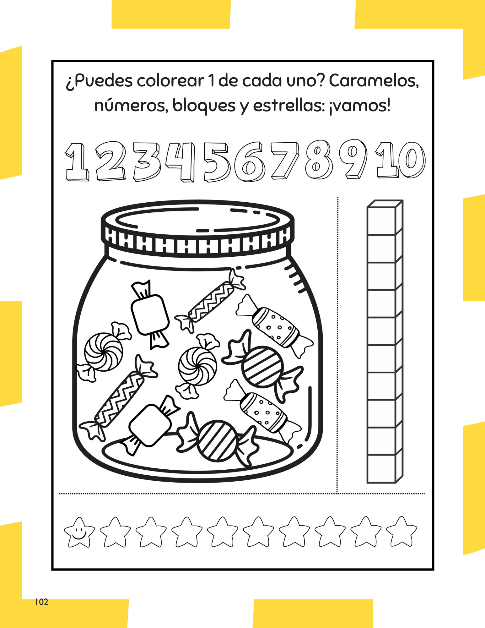 Página de muestra del currículo preescolar
