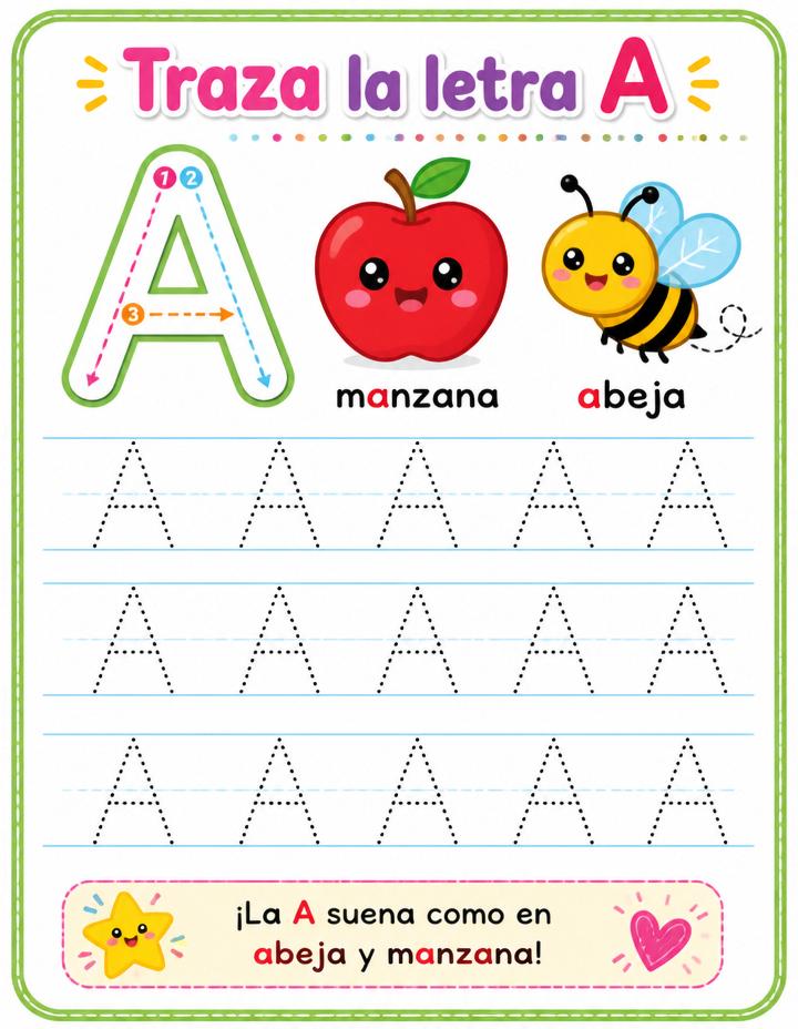 Página de muestra del currículo preescolar