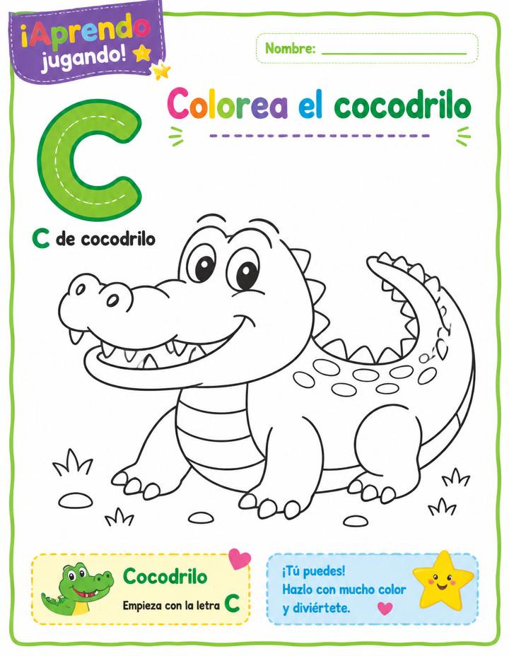 Página de muestra del currículo preescolar